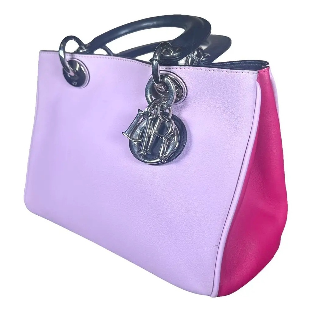 Authentic Dior Pink Two Tone Mini Handbag